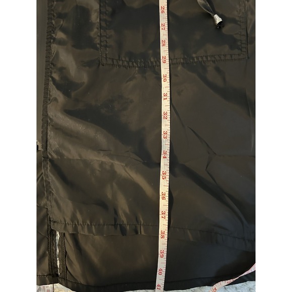 ELESOL Black Longline Windbreaker Jacket XL Gorpcore Minimalist Utility Parka - Picture 12 of 12
